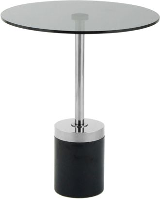 Kayoom Beistelltisch »Lana 125, robuste Glasplatte, Sockel in Mamor Optik« 1 Stk. tlg. robust, pflegeleicht, hochwertig, Outdoor und Indoor geeignet