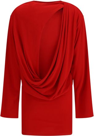 Jacquemus Womens La Robe Mistral Dress Red Viscose; Polyamide