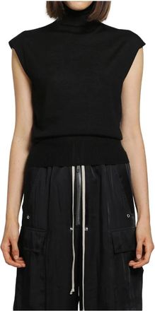 Rick Owens Truien & Vesten, Dames, Zwart, S, Sleeveless Tops