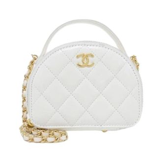 Chanel Pre-owned Vintage Mini Shoulder Bag - Dames - Pre-owned - Wit - Maat: ONE Size Leer