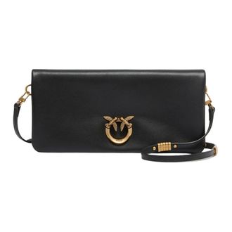 Pinko Cross Body Bags, female, Black, Size: ONE SIZE Love Bag Click Soft Horizontal