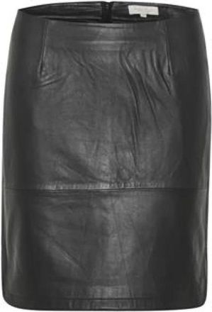 Part Two Leren Rok - Ursanaspw Rok D - Dames - Korte rokken - Zwart - XS - Leer - Rokken
