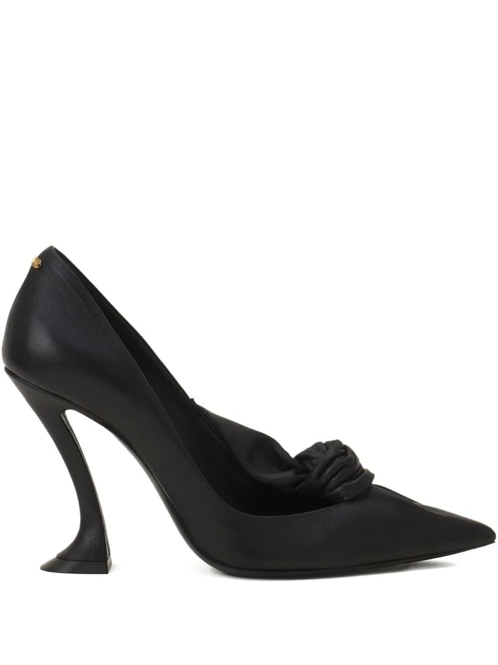 Escarpins Lanvin En Cuir Noir - Taille 39.5 (US 9), Talons Classiques, Occasion De Luxe