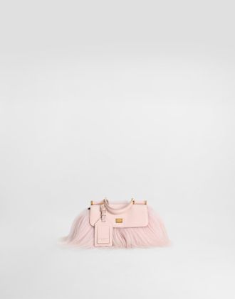 Dolce & Gabbana Mini My Sicily Handbag In Long-hair Goat Fur And Plong&eacute; Calfskin - Woman Handbags Multicolor Onesize