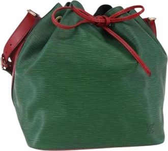 Louis Vuitton Pre-owned Bucket Bag - Dames - Vintage Tas - Groen - ONE Size - Leer - Vintage