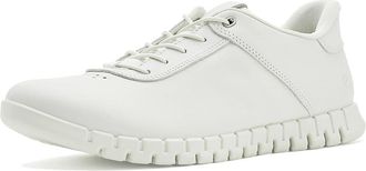 Ecco Gruuv Lite Easy Slip Lace Sneakers Womens Shoes White/Shadow White : EU 43 (US Womens 12-12.5) M, Leather