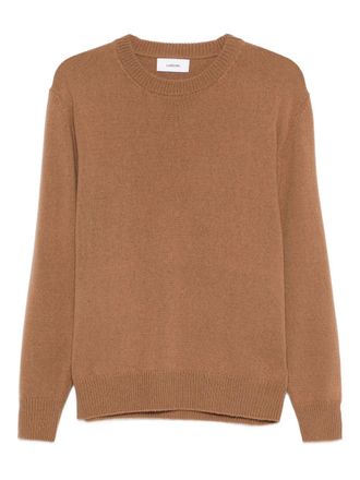 Lardini ribbed crew-neck sweater - Brown