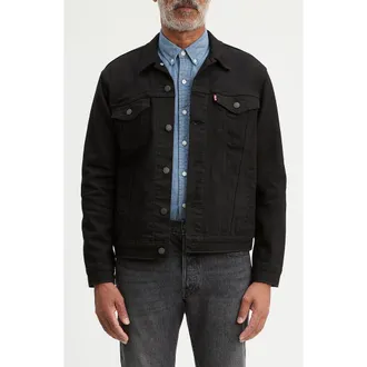 Levi's Denim Trucker Jacket in Dark Horse Trucker at Nordstrom, Size Xx-Large