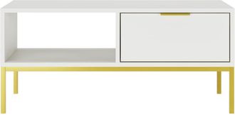 Petits Meubles Mesa de centro estratificado Blanco