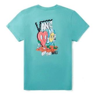 Vans (WMNS) Vans Back Large Cartoon Printing Short Sleeve Green VN0A4MNOJ29