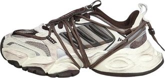 adidas XLG Runner Deluxe 2.0 - unisex - Fitnessschoenen - Bruin - 45 1/3 EU - Leer - Fitness