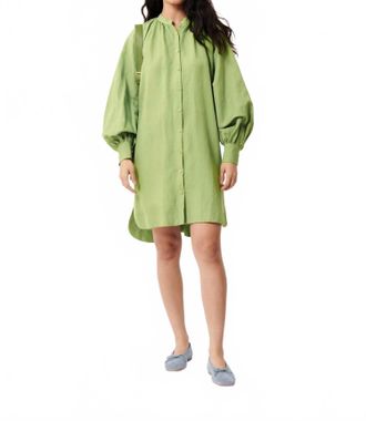 FRNCH Carene Mini Dress In Lime