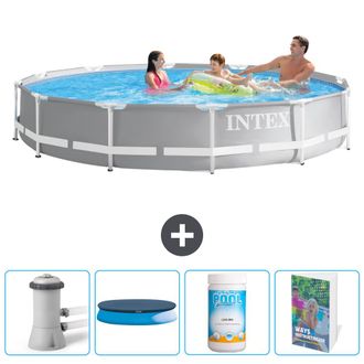 Intex Piscina Prism Frame Redonda - 366x76 Cm - 7-piezas Scb100