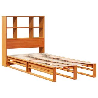 Berkfield Home Decorative Bookcase Bed without Mattress Wax Brown 100x200 cm Sol