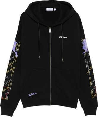 Off-white Archigeography Arrow Skate Zip Hoodie
