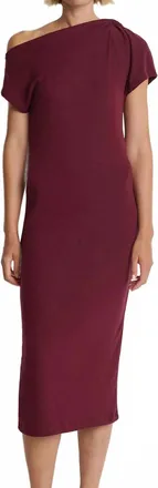 Nation Ltd Hallie Midi Dress In Wine