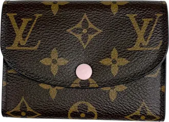 Louis Vuitton Brown Monogram Rose Ballerine Monogram Coin Purse/Coin Case (Pre-Owned)