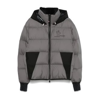 Moncler Winter Jackets, male, Gray, XL, Grey Padded Down Coat Lightweight Design