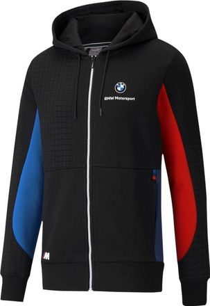 Puma x BMW M Motorsport Regular Fit Full-Zip Mens Regular Fit Hoodie Black Red Blue 531187-04