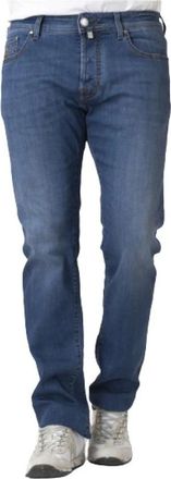 Jacob Cohen Slim Fit Blauwe Jeans met Golf Patch - Heren - Regular Fit Jeans - Blauw - W30 - Jeans