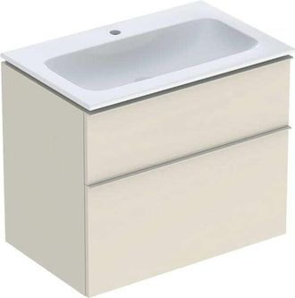 Keramag Keramag - Geberit Icon Set Mueble Lavabo Con Mueble Bajo Lavabo, 2 Cajones