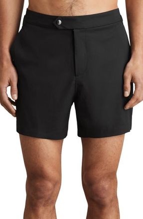 Reiss Sun Swim Trunks in Black at Nordstrom, Size Xx-Large