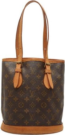 Louis Vuitton Monogram Brown Pvc Leather Handbag Tote Bag (Pre-Owned)