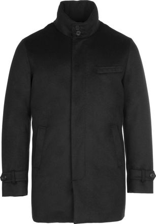 Norwegian Wool down-filled car coat - men - Cashmere/Down - S - Black