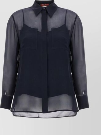 Max Mara orietta sheer fabric shirt