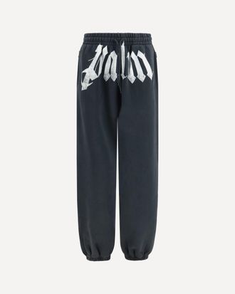 Palm Angels Sweatpants with drawstring and logo Male L