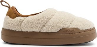 Moon Boot Moon Boot Park Padded Quilted Fleece Mules - Ecru - 40 (IT40/ UK7)