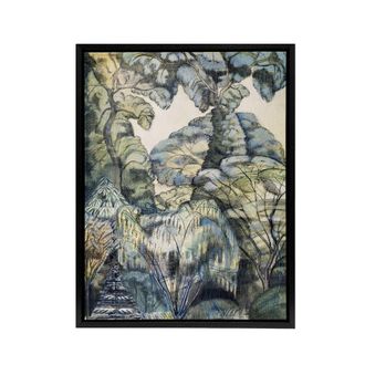 Artery8 Trees in Bird Garden Iver Heath Paul Nash Framed Canvas Wall Art Print | Size: W24 x H32