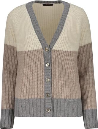 Moorer Ribbed Cardigan - female - Moorer - Cardigans - Multicolor - XS - Knitwear