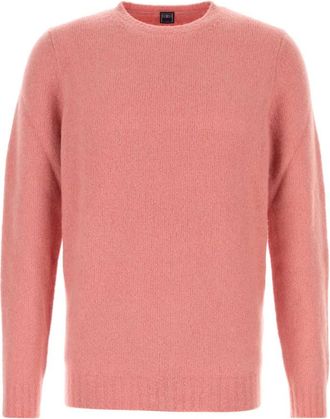 Fedeli Pink Crew Neck Sweaters