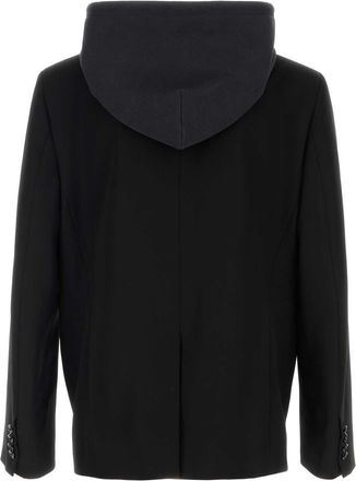 Balenciaga Mens Black Wool Blazer Giacche E Gilet Jacket