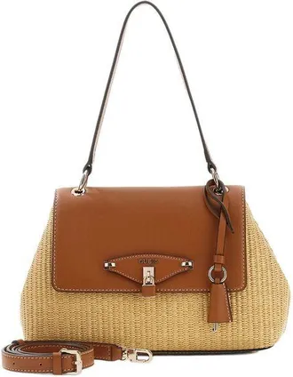 Guess Womens Shoulder Bag Natural-Caramel Polypropylene Polyester Acrylic Shoulder-bags