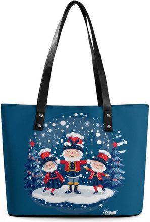 Generic Christmas Nutcracker Ballet Tote Bags for Women Cute Shoulder Purses Handbags
