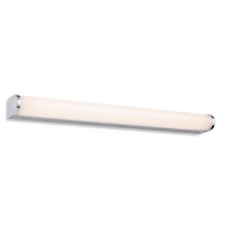 Netlighting Bravo Bathroom LED Wall Light 600mm Chrome with Opal Diffuser IP44 in Grey