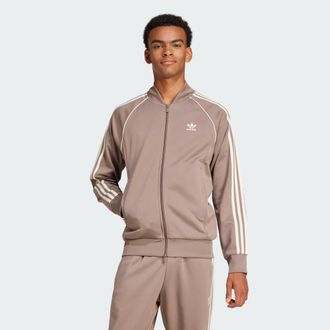 adidas Originals ADIDAS Originals Mens Adicolor Classics SST Track Jacket - Brown recycled_material - Size X-Small