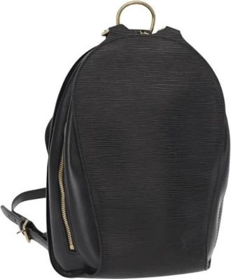 Louis Vuitton Tweedehands leren Louis Vuitton tassen - Dames - Vintage Rugzakken - Zwart - ONE Size - Vintage