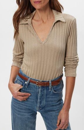Michael Stars Liyah Long Sleeve Top in Macadamia at Nordstrom, Size X-Small