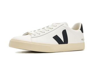 Veja Campo Mens Shoes Chrome Free/Extra White/Black : EU 39 (US Mens 6) M, Leather