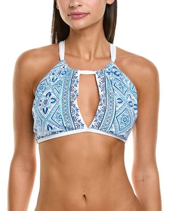 La Blanca Breeze High-Neck Halter Bikini Top