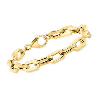 Ross-Simons Italian 14kt Yellow Gold Large Cable-Link Bracelet