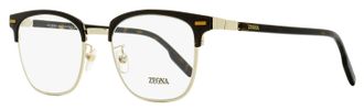 Ermenegildo Zegna Mens Browline Leggerissimo Eyeglasses EZ5250-H 050 Brown/Gold 52mm