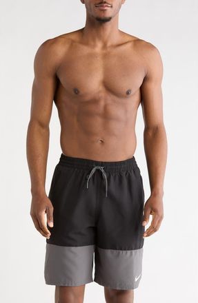 Nike Volley 9-Inch Cargo Swim Trunks in Black at Nordstrom Rack, Size Xx-Large