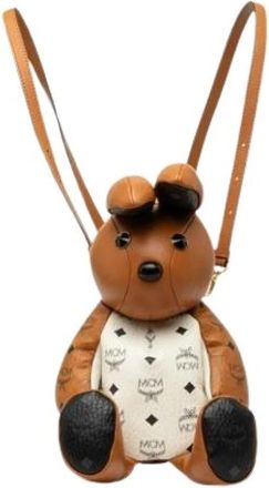 MCM Pre-owned Rugzak - Dames - Vintage Rugzakken - Bruin - ONE Size - Leer - Vintage