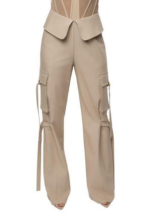 JLUXLABEL Downtown Cargo Pant in Stone at Nordstrom, Size Small