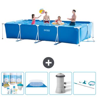 Intex Piscina Con Estructura Rectangular - 450x220x84 Cm - 7-piezas S20847