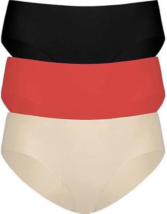 Commando 3-Pack Cotton Bikini Womens Underwear Pack : SM/MD, Cotton/Elastane